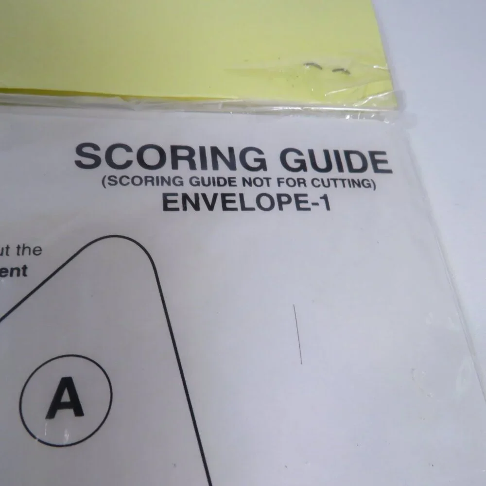 FISKARS “Shape Template” (4) Envelope #1, #2, Memory Pockets, Box #3